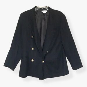 Stephanie Andrews Petite Wool Flannel Blazer